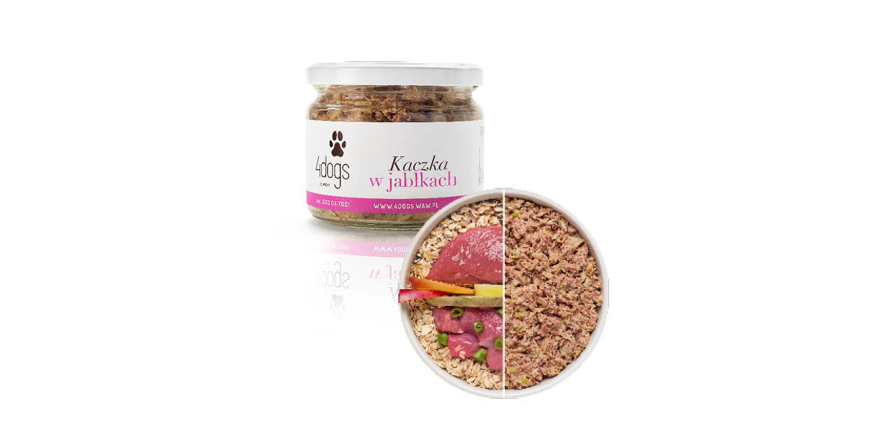 Kaczka w jabłkach od 4dogs