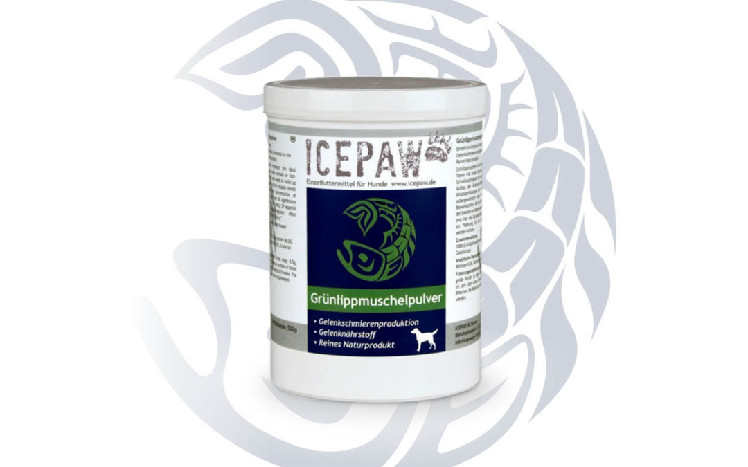 ICEPAW omułek zielonowargowy – naturalny dodatek diety dla szczeniąt dużych ras, psów sportowych i psich seniorów